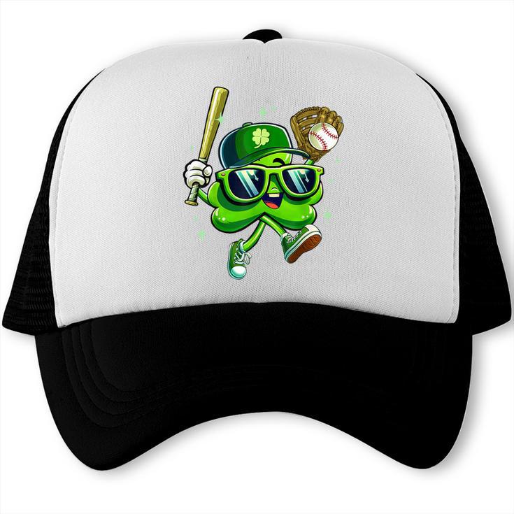 Shamrock Lucky Clover Baseball Patricks Day Family Matching Trucker Cap