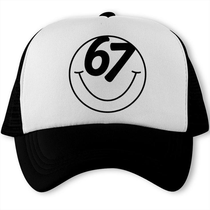 Six Seven Meme Viral Internet Sound 67 Back To School Trucker Cap
