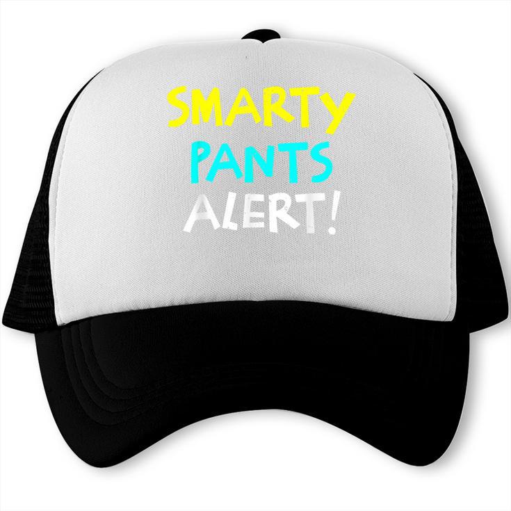 Smarty Pants Alert Nerd & Kids Back To School Trucker Cap