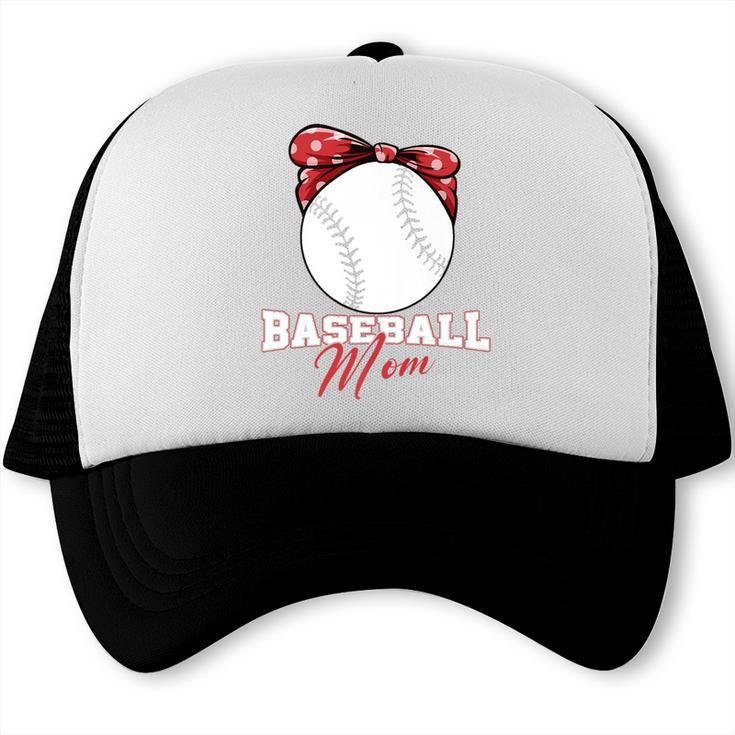 Softball Baseball Mom Floral Tee Mother's Day Premium Trucker Cap Softball Baseball Mom Floral Tee Mother's Day Premium Trucker Cap