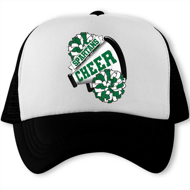 Spartans Cheer Back To School Cheerleading Spirit G Trucker Cap Spartans Cheer Back To School Cheerleading Spirit G Trucker Cap
