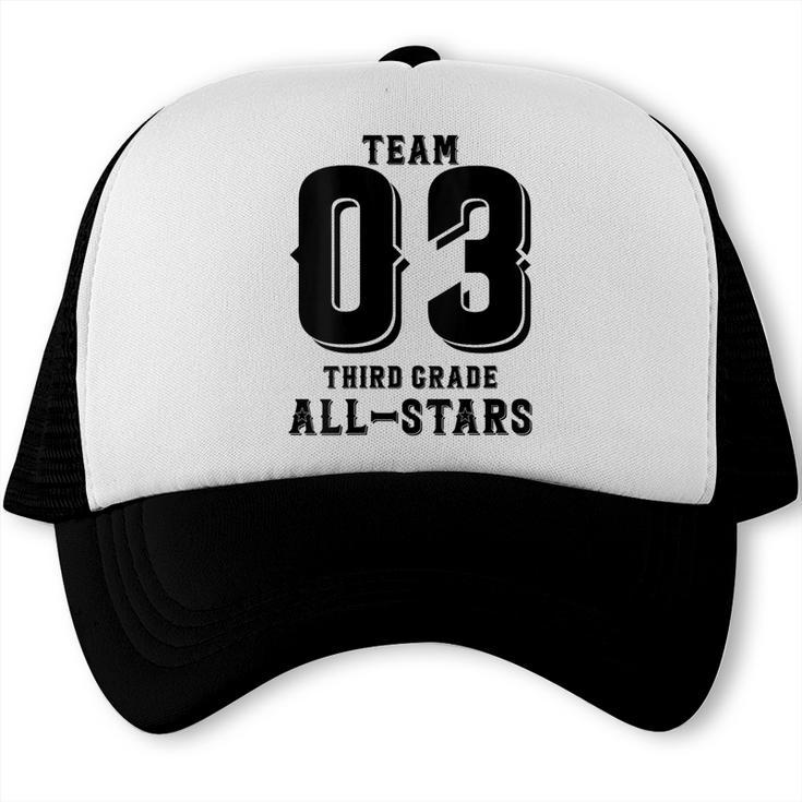 Team 3rd Grade All-Stars Back To School Tee For Stude Trucker Cap Team 3rd Grade All-Stars Back To School Tee For Stude Trucker Cap