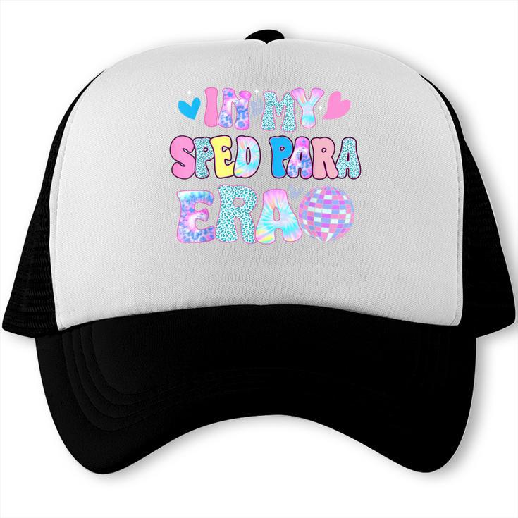 Tie Dye Leopard Back To School In My Sped Para Era Trucker Cap