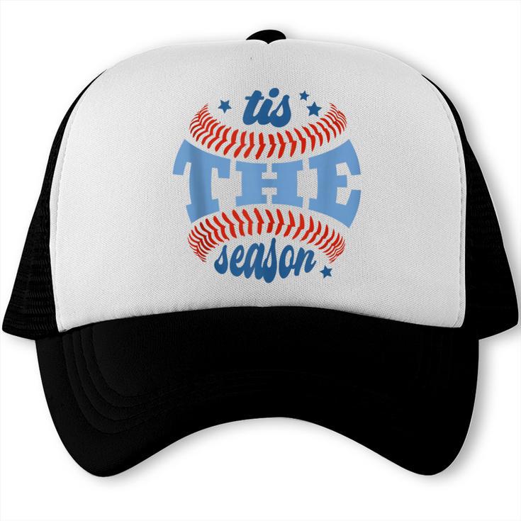 Tis The Season Baseball Mom Enthusiast Joy Trucker Cap Tis The Season Baseball Mom Enthusiast Joy Trucker Cap