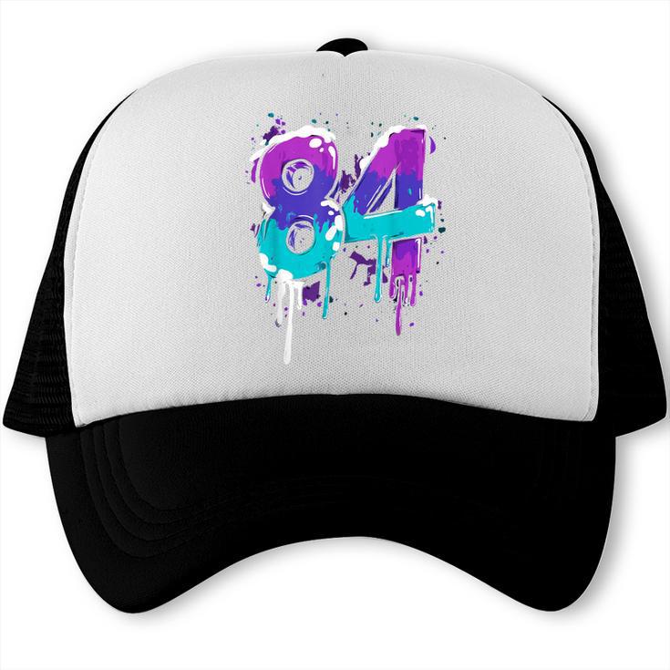 Vintage Baseball 84 Number Trucker Cap