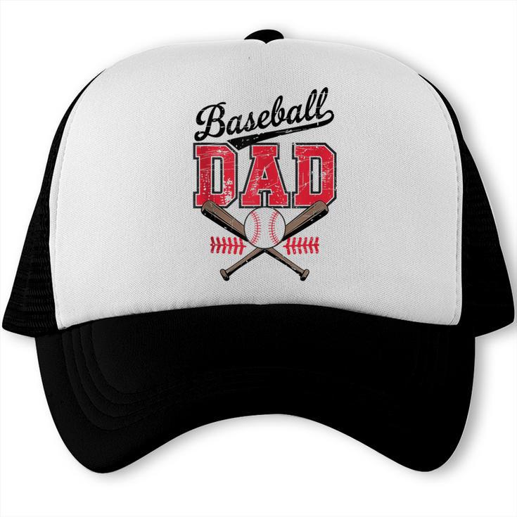 Vintage Baseball Dad Daddy Father's Day Baseball Players Trucker Cap Vintage Baseball Dad Daddy Father's Day Baseball Players Trucker Cap