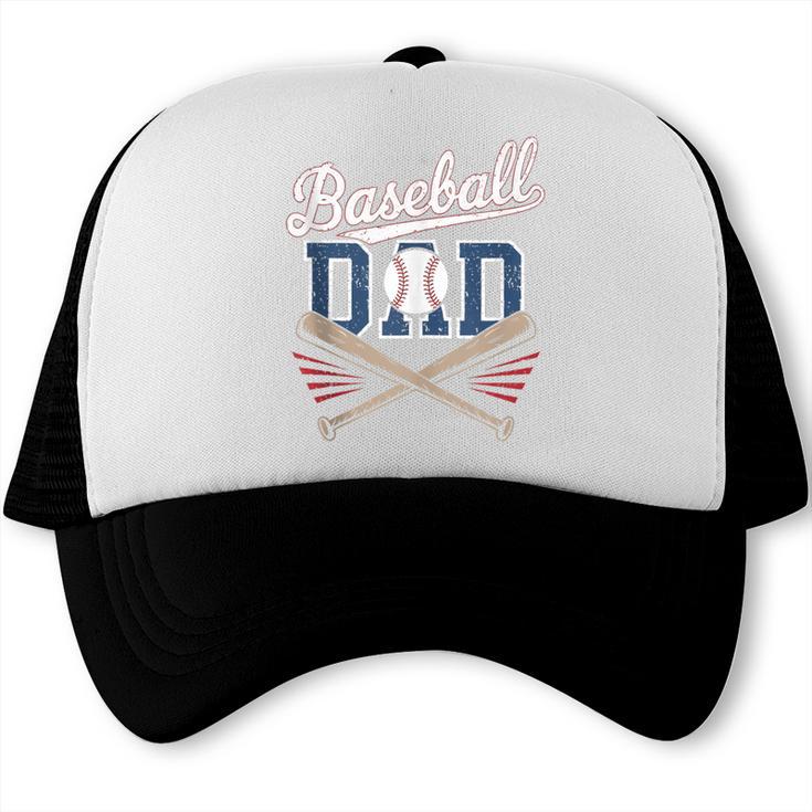 Vintage Baseball Dad Humor Father's Day Sport Lovers Trucker Cap Vintage Baseball Dad Humor Father's Day Sport Lovers Trucker Cap