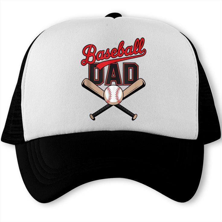 Vintage Baseball Dad Matching Family Father's Day Humor Dad Trucker Cap