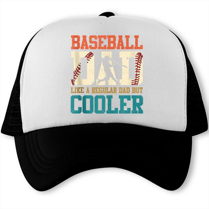 Vintage Baseball Dad Like a Regular Dad But Cooler Men Trucker Cap Vintage Baseball Dad Like a Regular Dad But Cooler Men Trucker Cap