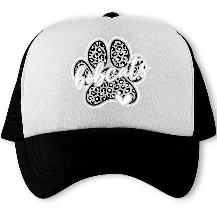 Vintage Bobcats Team Pride School Spirit Back To School Trucker Cap