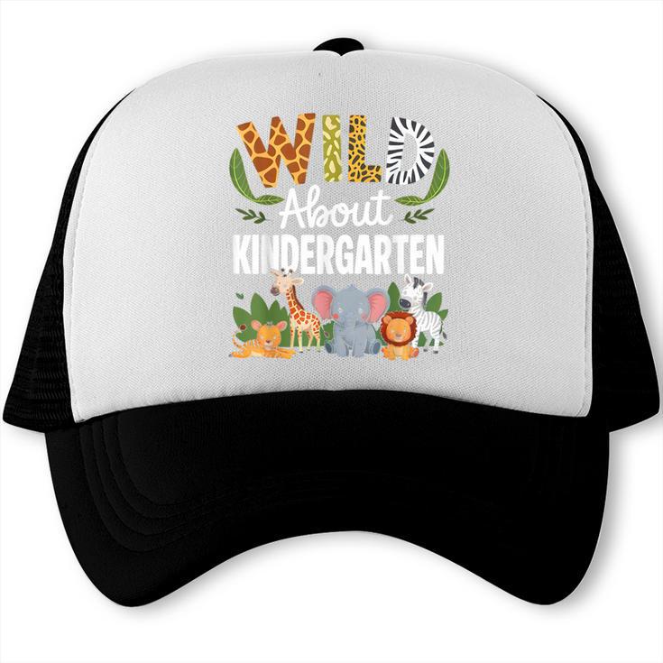 Wild About Kindergarten Back To School Jungle Theme Class Trucker Cap