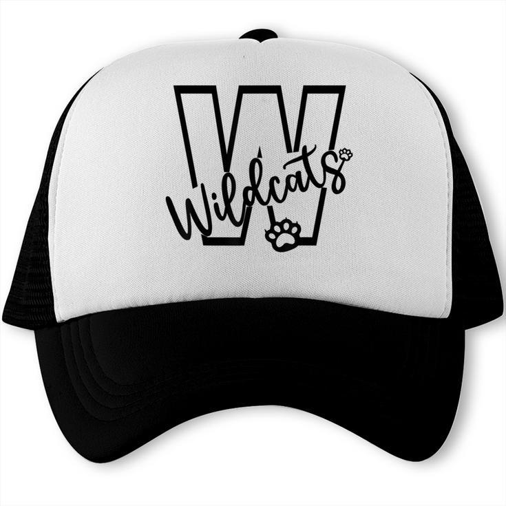 Wildcats School Sports Fan Team Spirit Mascot Back To School Trucker Cap Wildcats School Sports Fan Team Spirit Mascot Back To School Trucker Cap