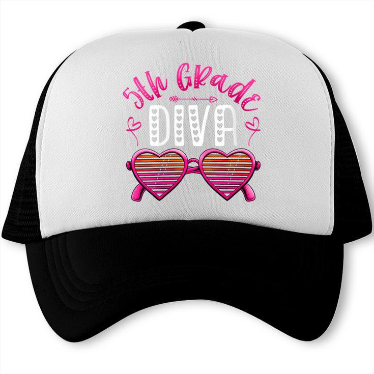 Women's 5th Grade Diva Back To School Fifth Grade For Girls Trucker Cap