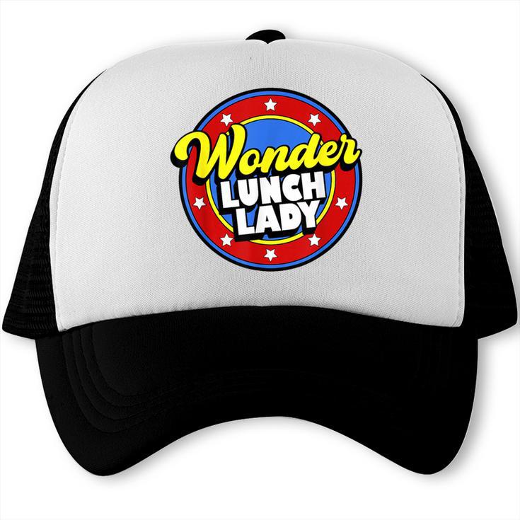 Wonder Lunch Lady Super Woman Power Superhero Back To School Trucker Cap