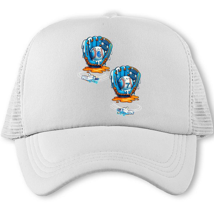 6-7 Meme Baseball Drip Team Glove Catcher Ice Cream Trucker Cap