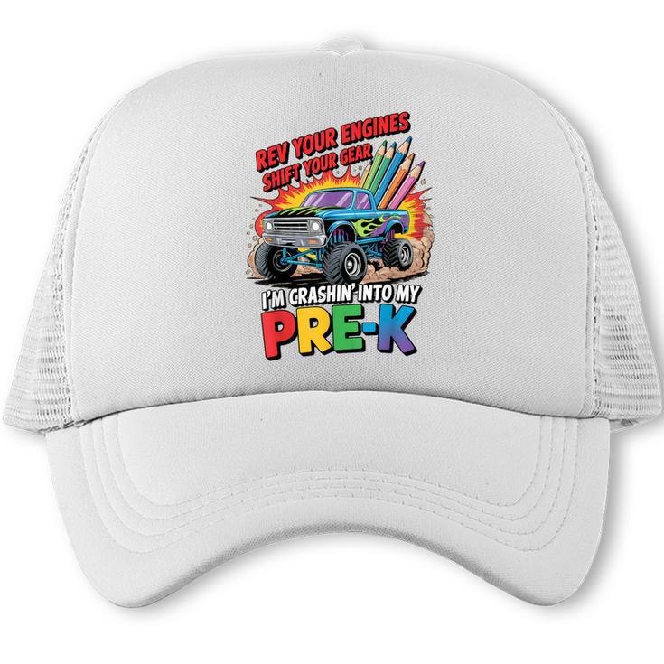 Back To School Pre-K Preschool Monster Truck First Day Boys Trucker Cap