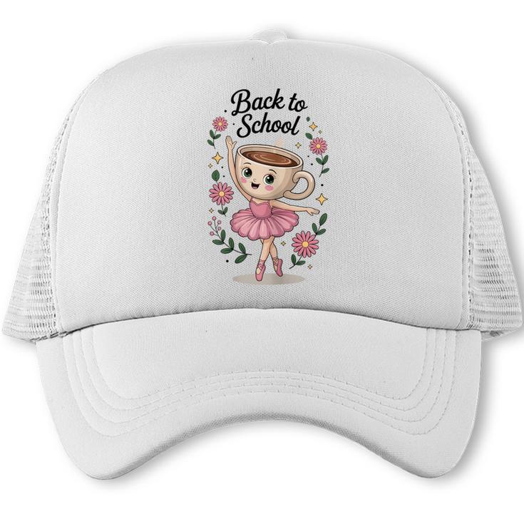 Ballerina Cappuccina Girls Italian Brainrot Back To School Trucker Cap