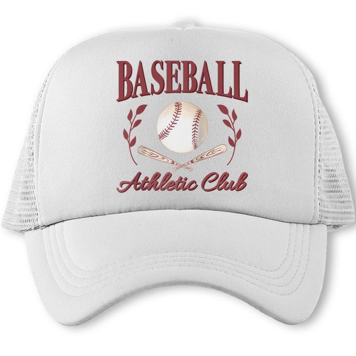 Baseball Athletic Social Club Baseball Mom Trendy Baseball Raglan Baseball Tee Trucker Cap