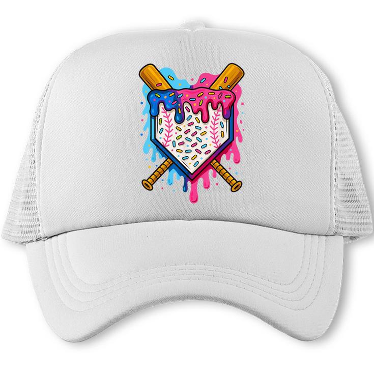 Baseball Boys Ice Cream Drip Baseball Trucker Cap
