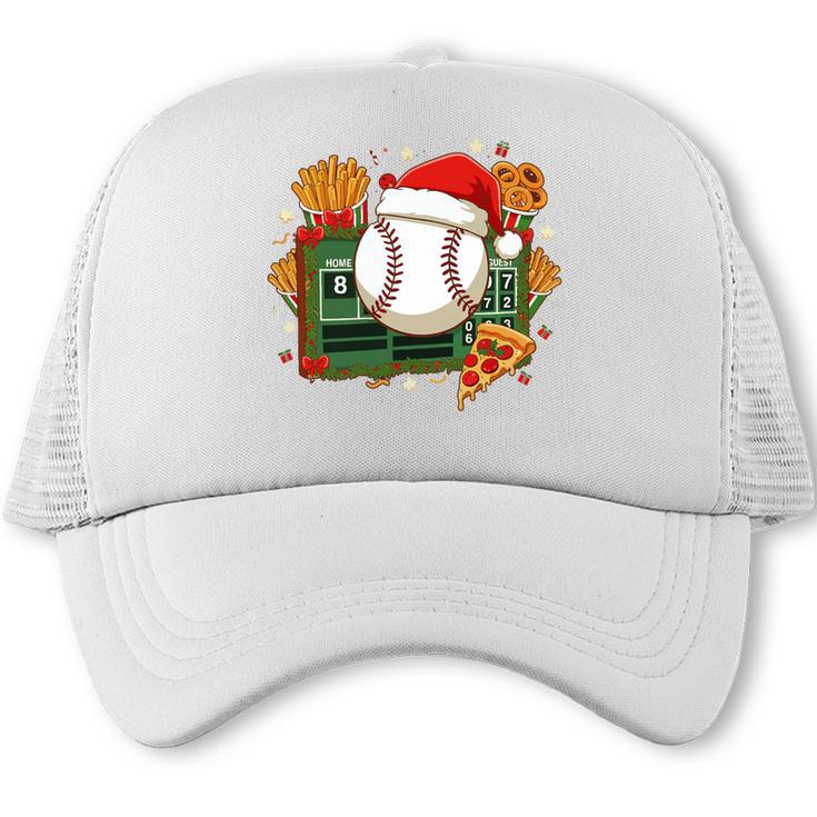 Baseball Christmas Scoreboard Celebration Premium Tri-Blend Trucker Cap