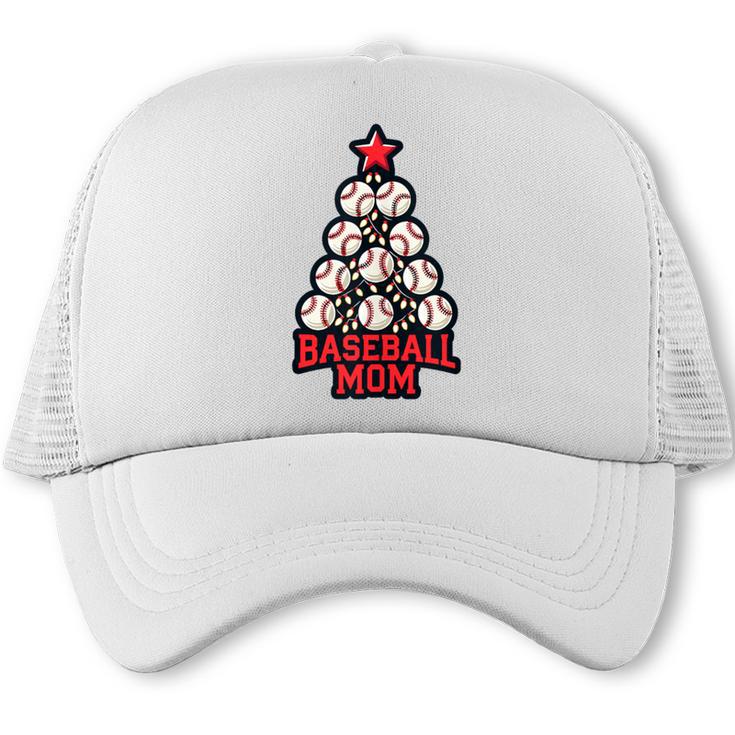 Baseball Christmas Tree Proud Baseball Mom Tee Trucker Cap
