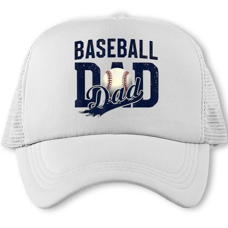 Baseball Dad Daddy Papa Trucker Cap