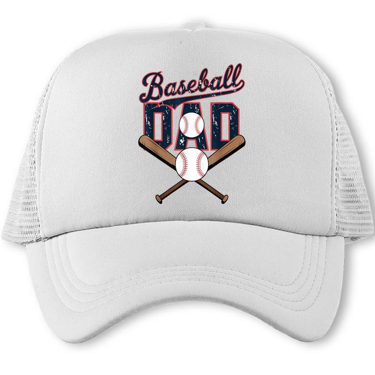 Baseball Dad Father's Day Celebration For Sports Lovers Fans Trucker Cap