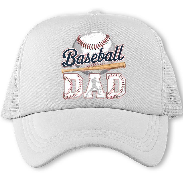 Baseball Dad Father's Day Sports Baseball Lover Premium Trucker Cap