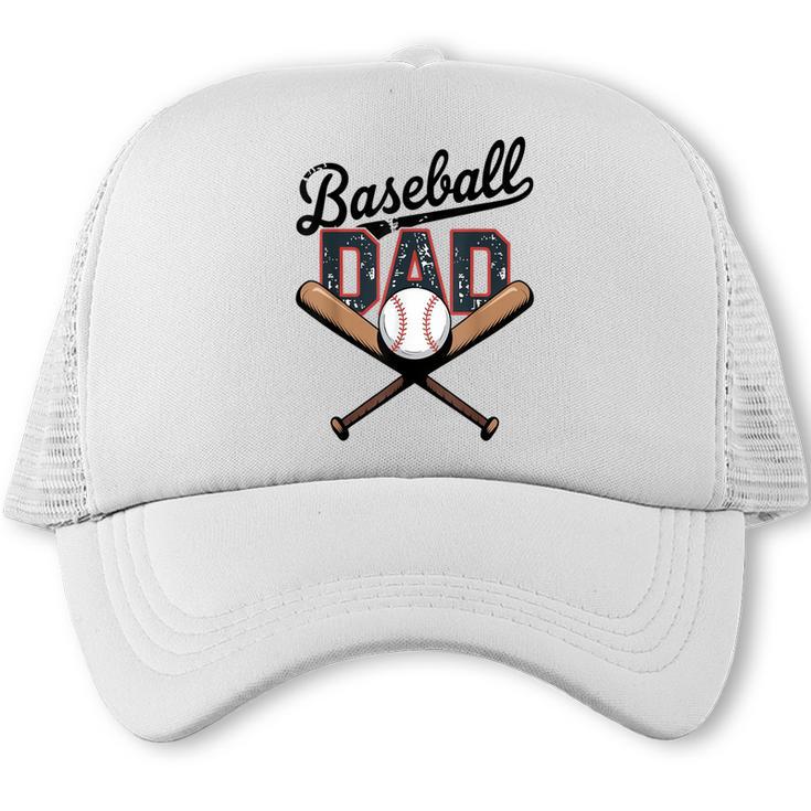 Baseball Dad Father's Day Vintage Baseball Players Trucker Cap