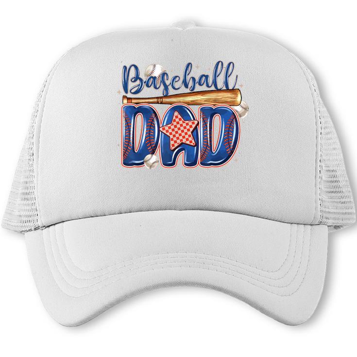 Baseball Dad Game Day Fathers Day Trucker Cap