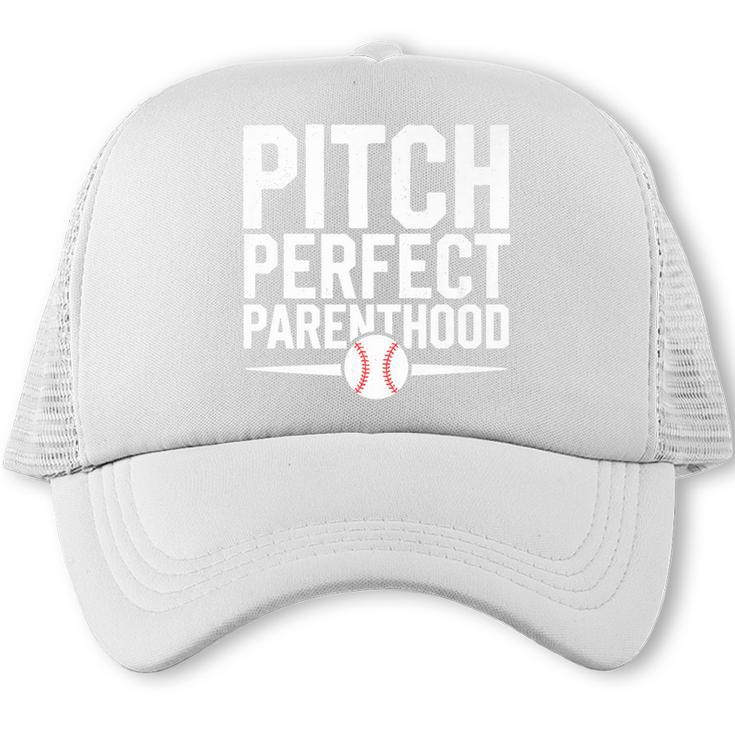 Baseball Dad Baseball Lovers Homerun Fathers Day Father Premium Trucker Cap