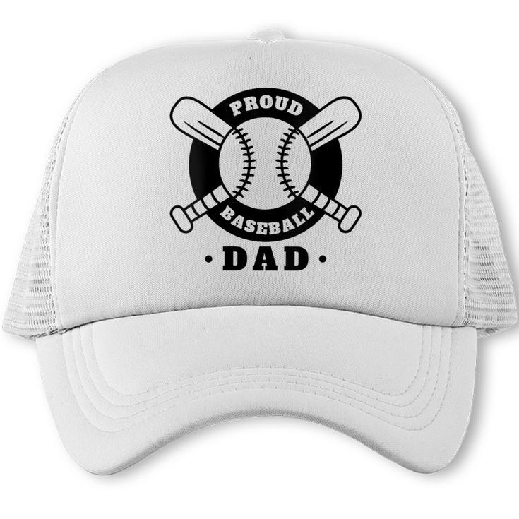Baseball Dad Proud Baseball Dad Trucker Cap