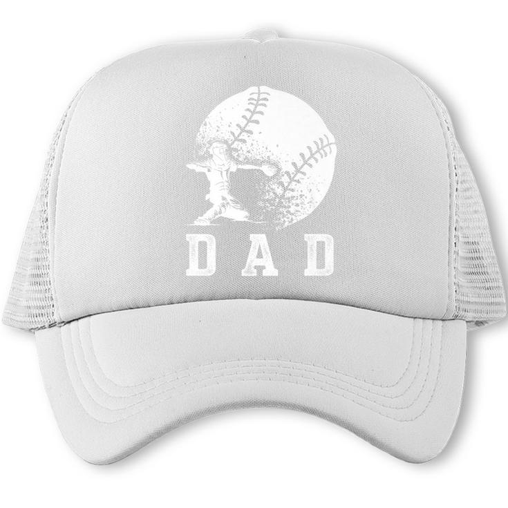Baseball Dad Softball Daddy Sports Lovers Father's Day Premium Trucker Cap