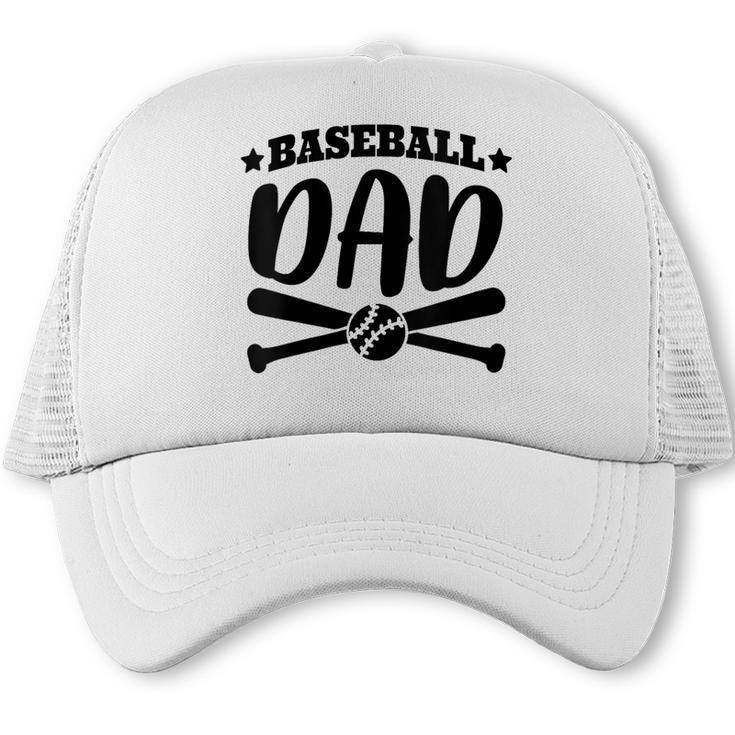Baseball Dad Baseball Sports Trucker Cap