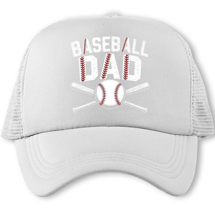 Baseball Dad Tees For Men Boys Kid Happy Fathers Day Premium Trucker Cap