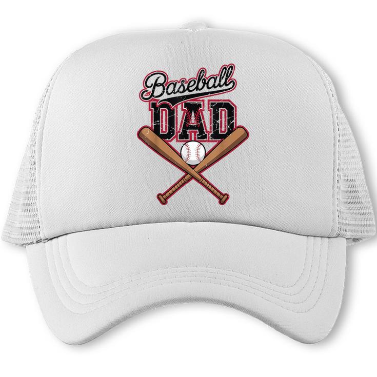Baseball Dad Vintage Father's Day Family Humor Sport Lovers Trucker Cap