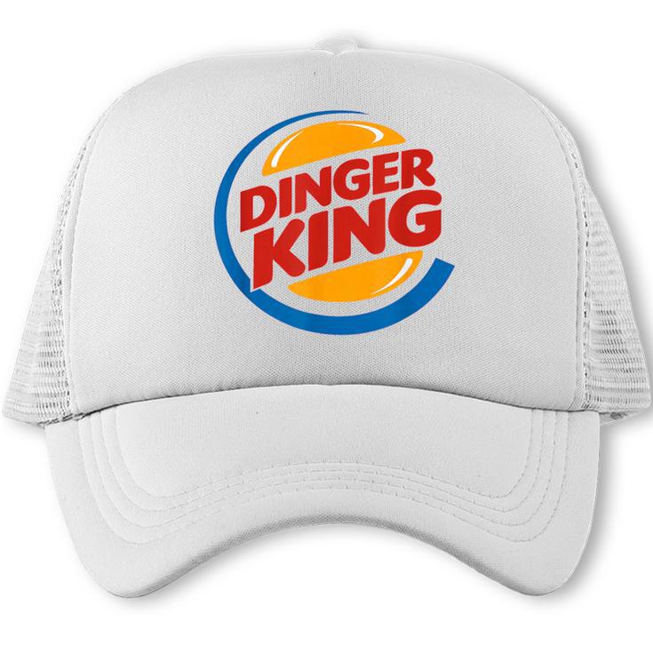 Baseball Dinger King Logo For Home Run Players And Fan Trucker Cap