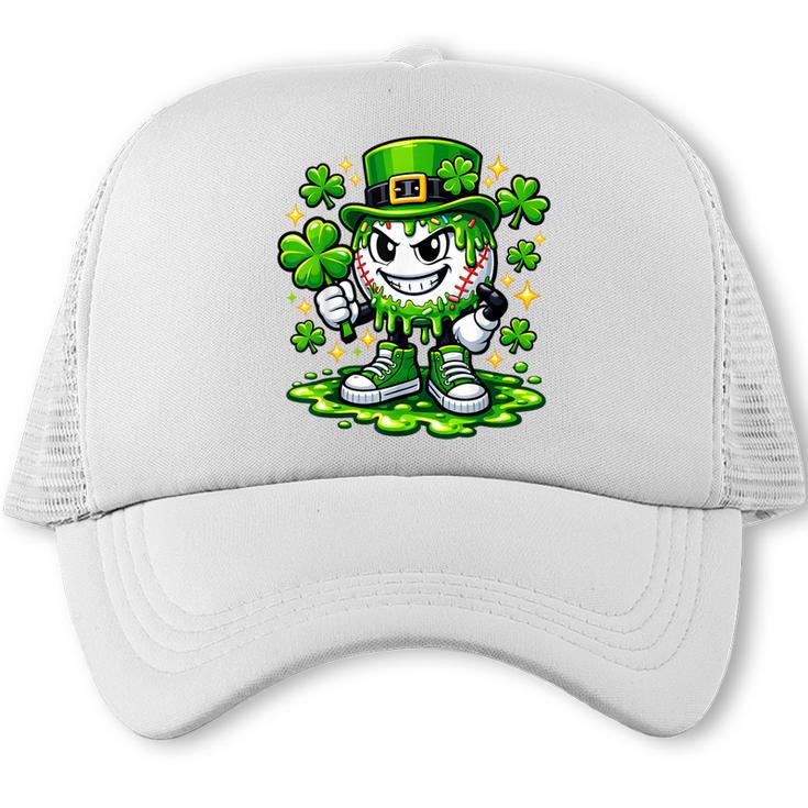 Baseball Drip Icecream Apparel Youth Boy St Patrick Day Trucker Cap