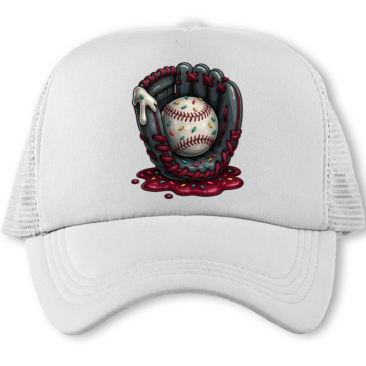 Baseball Drip Team For Boys And Girls Ice Cream Cool Premium Tri-Blend Trucker Cap