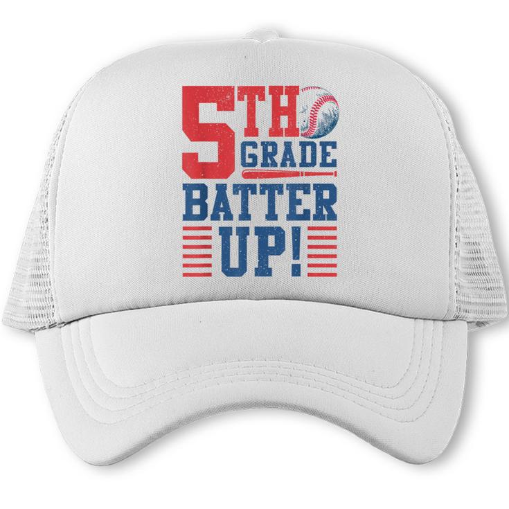 Baseball Fifth Grade Back To School 5th Grade Batter Up Trucker Cap