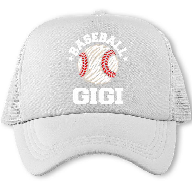 Baseball Gigi Distressed Vintage Grandma Game Day Trucker Cap