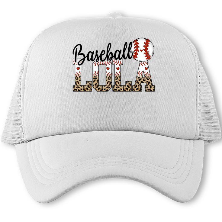 Baseball Lola Women BallPark Lola Baseball Mom Mother's Day Trucker Cap