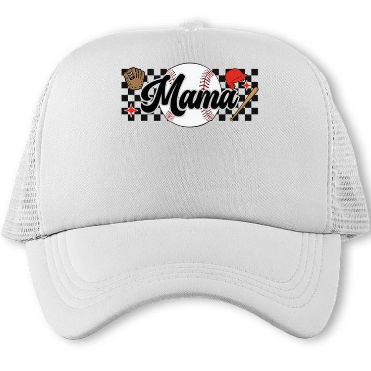 Baseball Mama Game Day Vibes Women Baseball Mom Trucker Cap