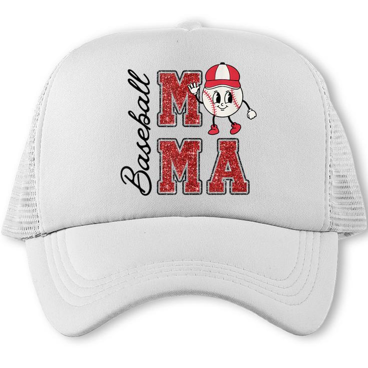 Baseball Mama Baseball Mom Game Day Senior Night Trucker Cap