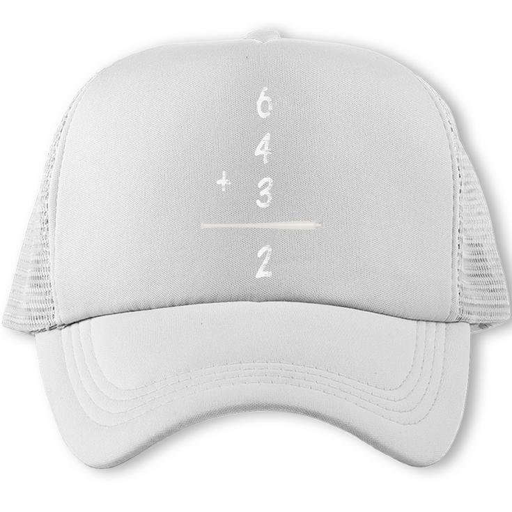 Baseball Math 6 4 3 2 Double Play Cute Softball Game Premium Tri-Blend Trucker Cap