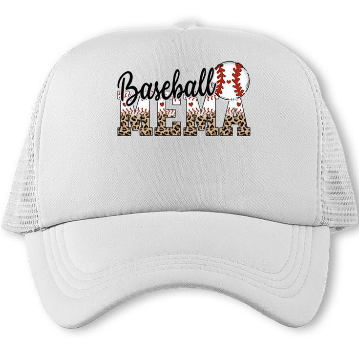 Baseball Mema Women BallPark Mema Baseball Mom Mother's Day Trucker Cap