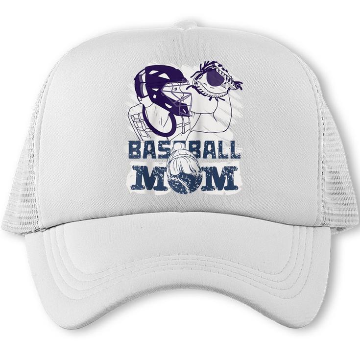 Baseball Mom Cute Design Sports & Softball Nostalgia Tee Raglan Baseball Tee Trucker Cap