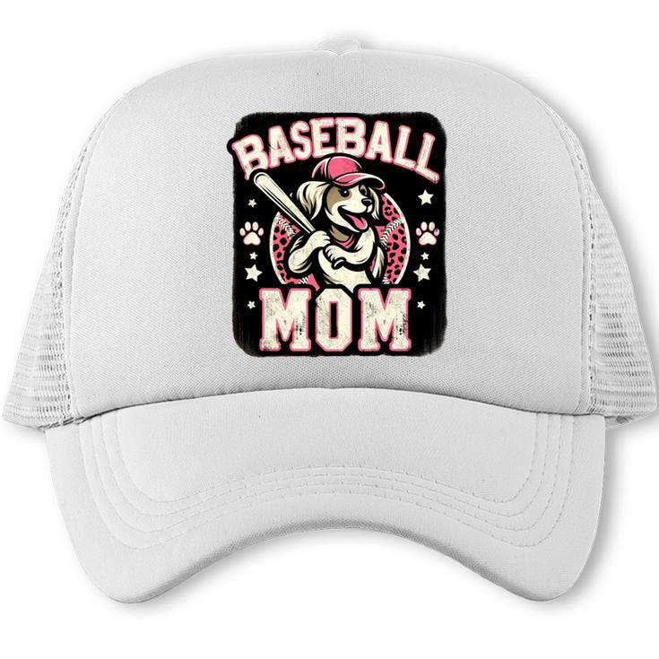 Baseball Mom Dog Mother's In My Baseball Mom Era Trucker Cap