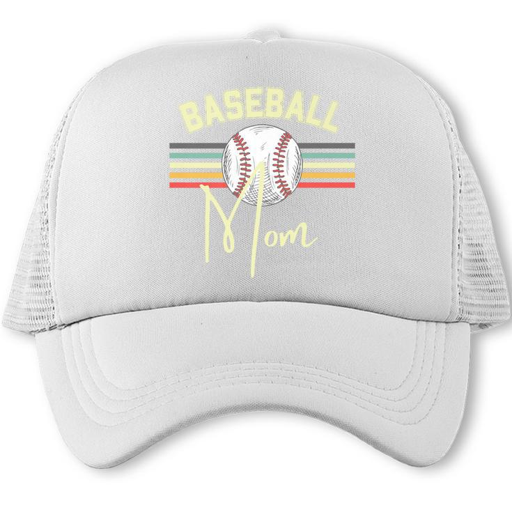 BASEBALL MOM Fun RETRO LOOK Premium Trucker Cap