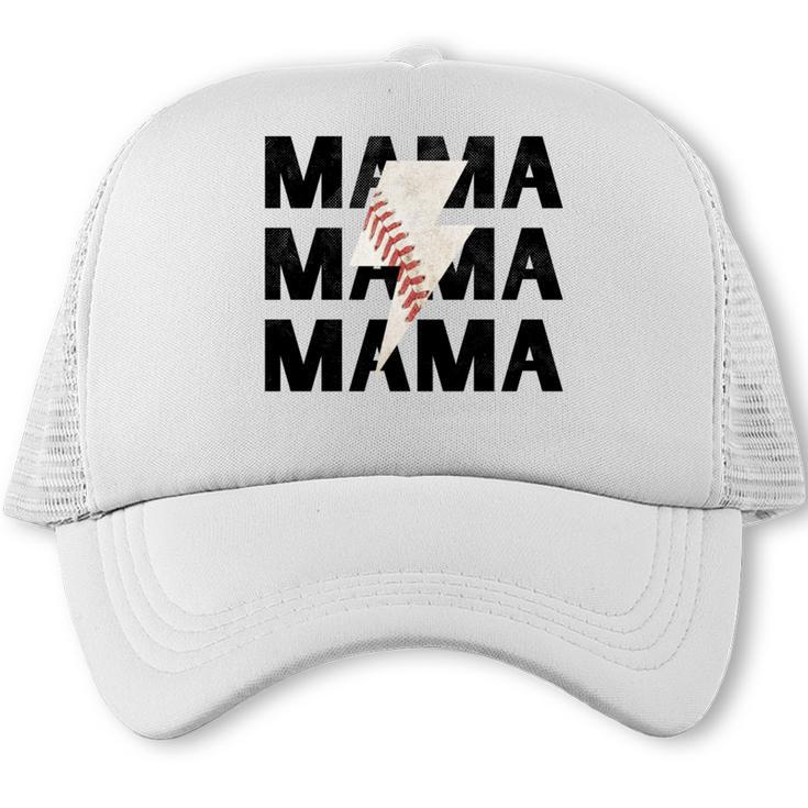 Baseball Mom Game Day Baseball Season Gameday Sports Mama Trucker Cap